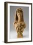 Bust of a Woman, C.1870-75 (Terracotta)-Albert-ernest Carrier-belleuse-Framed Giclee Print