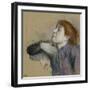 Bust of a Woman, circa 1880-85-Edgar Degas-Framed Giclee Print