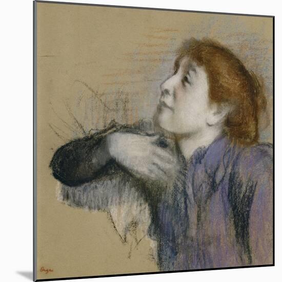 Bust of a Woman, circa 1880-85-Edgar Degas-Mounted Giclee Print