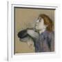 Bust of a Woman, circa 1880-85-Edgar Degas-Framed Giclee Print