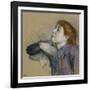 Bust of a Woman, circa 1880-85-Edgar Degas-Framed Giclee Print