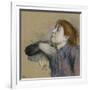 Bust of a Woman, circa 1880-85-Edgar Degas-Framed Giclee Print