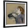 Bust of a Woman, circa 1880-85-Edgar Degas-Framed Giclee Print