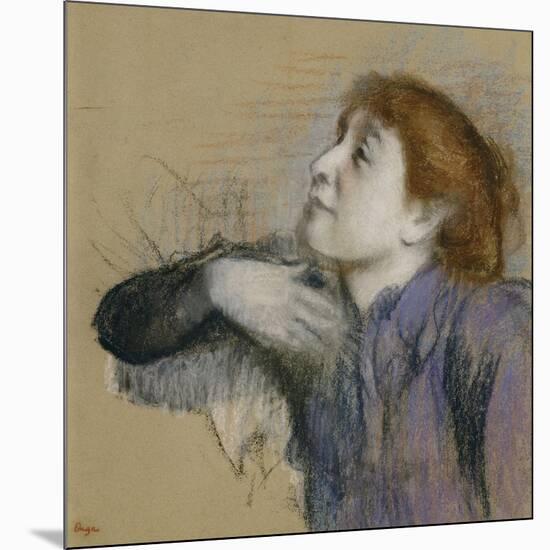 Bust of a Woman, circa 1880-85-Edgar Degas-Mounted Giclee Print