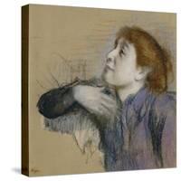 Bust of a Woman, circa 1880-85-Edgar Degas-Stretched Canvas