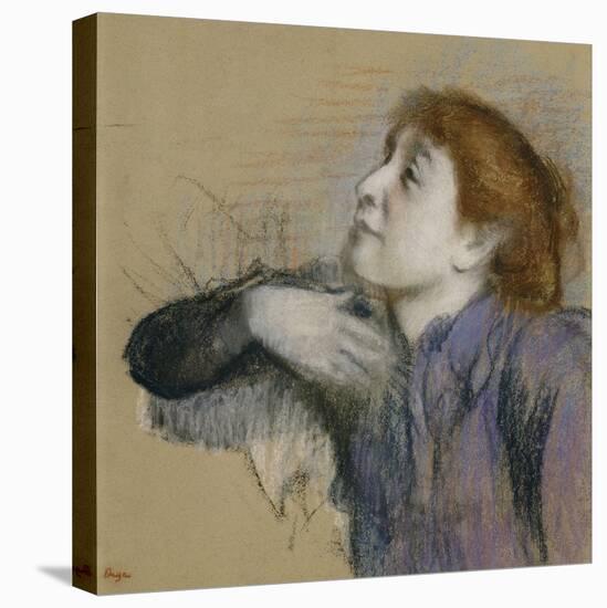 Bust of a Woman, circa 1880-85-Edgar Degas-Stretched Canvas