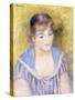 Bust of a Woman-Pierre-Auguste Renoir-Stretched Canvas