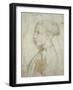 Bust of a Young Man in Profile, 1430-40-Giovanni Badile-Framed Giclee Print