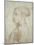 Bust of a Young Man in Profile, 1430-40-Giovanni Badile-Mounted Giclee Print