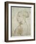 Bust of a Young Man in Profile, 1430-40-Giovanni Badile-Framed Giclee Print