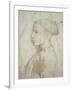 Bust of a Young Man in Profile, 1430-40-Giovanni Badile-Framed Giclee Print