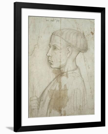 Bust of a Young Man in Profile, 1430-40-Giovanni Badile-Framed Giclee Print