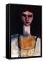 Bust of a Young Woman; Buste De Jeune Femme, C.1910-11-Amedeo Modigliani-Framed Stretched Canvas