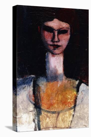 Bust of a Young Woman; Buste De Jeune Femme, C.1910-11-Amedeo Modigliani-Stretched Canvas