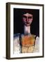 Bust of a Young Woman; Buste De Jeune Femme, C.1910-11-Amedeo Modigliani-Framed Giclee Print