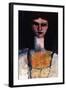 Bust of a Young Woman; Buste De Jeune Femme, C.1910-11-Amedeo Modigliani-Framed Giclee Print