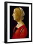 Bust of a Young Woman, C.1485-90 (Tempera on Panel)-Raffaellino Del Garbo-Framed Giclee Print
