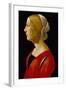 Bust of a Young Woman, C.1485-90 (Tempera on Panel)-Raffaellino Del Garbo-Framed Giclee Print