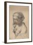 Bust of a Young Woman Turned to the Left, 1637-Pietro da Cortona-Framed Giclee Print