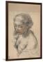 Bust of a Young Woman Turned to the Left, 1637-Pietro da Cortona-Framed Giclee Print