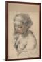 Bust of a Young Woman Turned to the Left, 1637-Pietro da Cortona-Framed Giclee Print