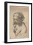 Bust of a Young Woman Turned to the Left, 1637-Pietro da Cortona-Framed Giclee Print