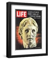 Bust of Alexander the Great, May 3, 1963-Dmitri Kessel-Framed Photographic Print