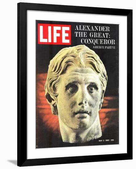 Bust of Alexander the Great, May 3, 1963-Dmitri Kessel-Framed Photographic Print