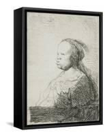 Bust of an African Woman, 1628-32-Rembrandt van Rijn-Framed Stretched Canvas