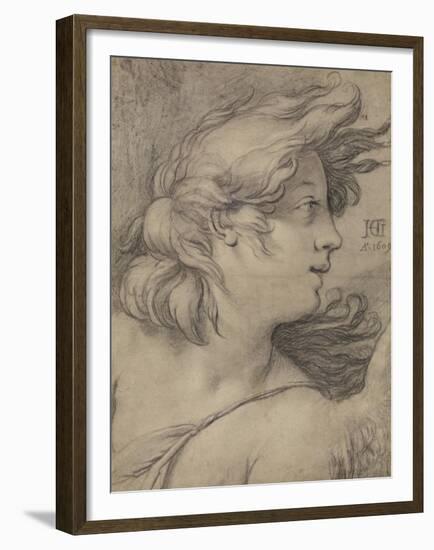 Bust of an Angel-Hendrick Goltzius-Framed Art Print