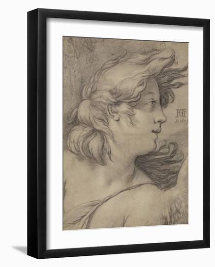 Bust of an Angel-Hendrick Goltzius-Framed Art Print