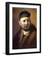 Bust of an Old Man with a Cap-Rembrandt van Rijn-Framed Art Print