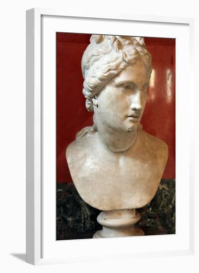 Bust of Aphrodite, Goddess of Beauty and Love-null-Framed Photographic Print