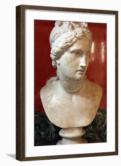 Bust of Aphrodite, Goddess of Beauty and Love-null-Framed Photographic Print