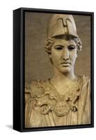 Bust of Athena. Roman Sculpture after Original of About 420 BC. Glyptothek. Munich. Germany-null-Framed Stretched Canvas