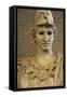 Bust of Athena. Roman Sculpture after Original of About 420 BC. Glyptothek. Munich. Germany-null-Framed Stretched Canvas