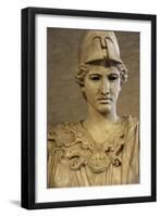 Bust of Athena. Roman Sculpture after Original of About 420 BC. Glyptothek. Munich. Germany-null-Framed Giclee Print