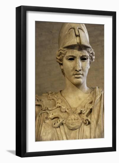 Bust of Athena. Roman Sculpture after Original of About 420 BC. Glyptothek. Munich. Germany-null-Framed Giclee Print