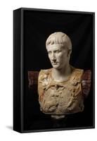 Bust of Augustus (after Augustus of Prima Porta)-null-Framed Stretched Canvas