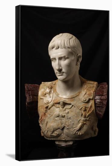 Bust of Augustus (after Augustus of Prima Porta)-null-Framed Stretched Canvas
