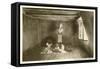 Bust of Beethoven in Attic in Bonn, Germany-null-Framed Stretched Canvas