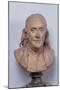Bust of Benjamin Franklin (1706-90) 1778-Jean-Antoine Houdon-Mounted Giclee Print