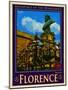 Bust of Benvenuto Cellini on the Ponte Vecchio, Florence. Italy 2-Anna Siena-Mounted Giclee Print
