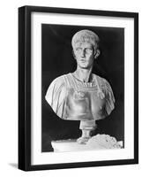 Bust of Caligula in Military Attire-null-Framed Photographic Print