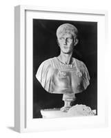 Bust of Caligula in Military Attire-null-Framed Photographic Print