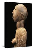 Bust of Carved Wood Sculpture, Nuna Tribal Art, Leo Region, Burkina Faso, 18th Century, Detail-null-Stretched Canvas