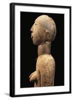 Bust of Carved Wood Sculpture, Nuna Tribal Art, Leo Region, Burkina Faso, 18th Century, Detail-null-Framed Giclee Print