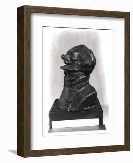 Bust of Charles Philipon (1800-62), c.1833-Honore Daumier-Framed Giclee Print