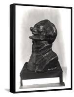 Bust of Charles Philipon (1800-62), c.1833-Honore Daumier-Framed Stretched Canvas