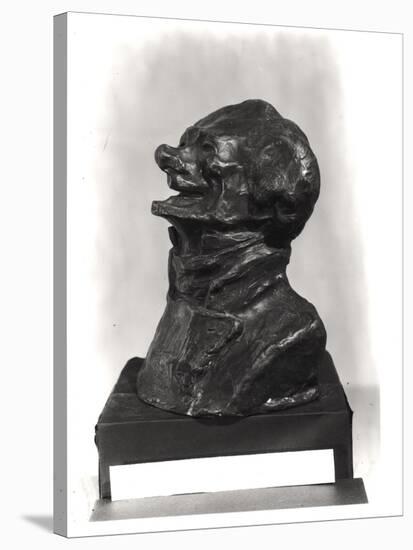 Bust of Charles Philipon (1800-62), c.1833-Honore Daumier-Stretched Canvas